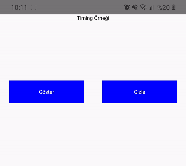 react native animated timing