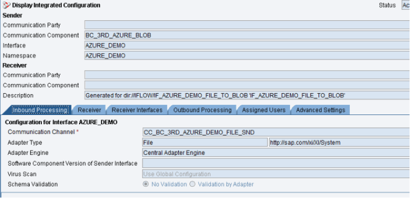 azure adapter for sap po