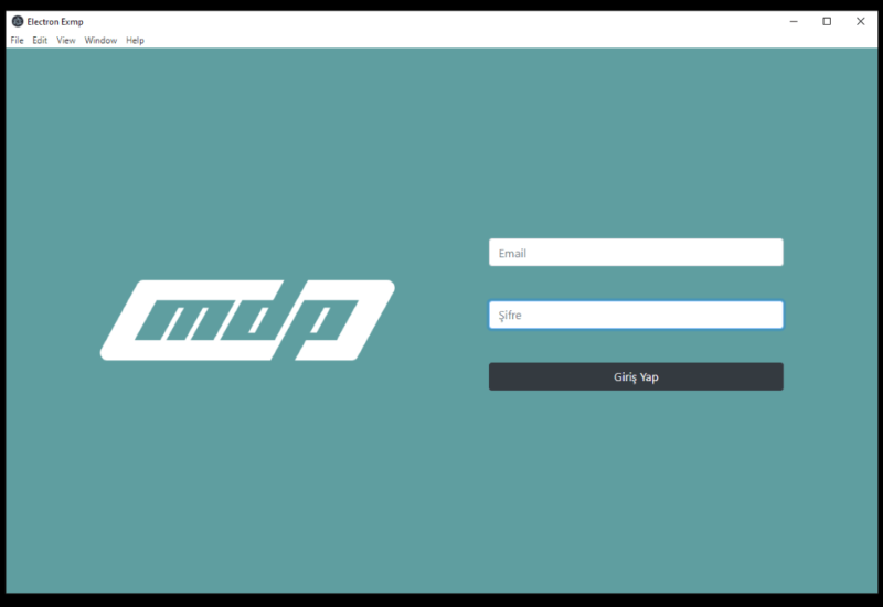 Electron Uygulama