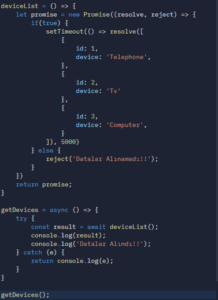 async await nedir