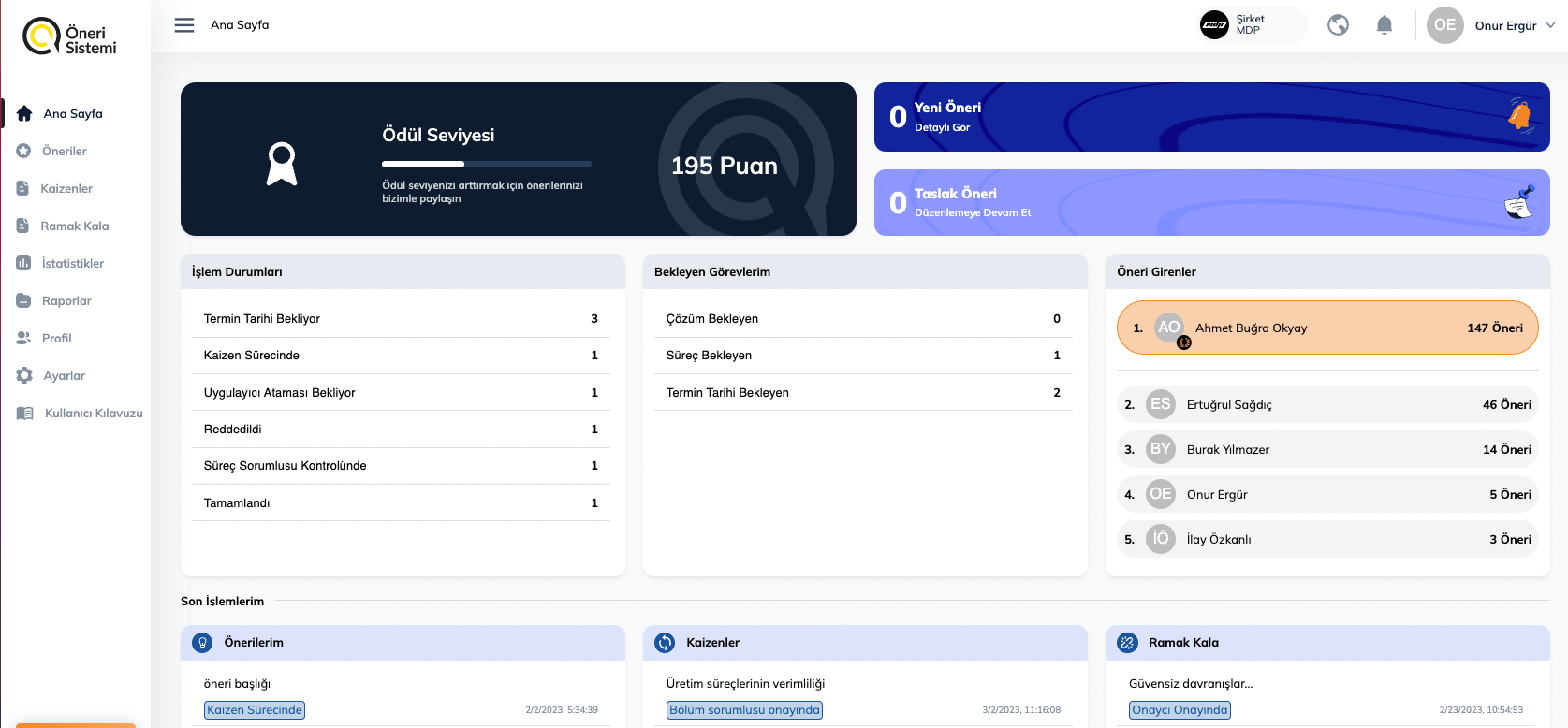 Sürekli İyileştirme Platformu