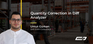 Quantity Correction in Diff Analyzer