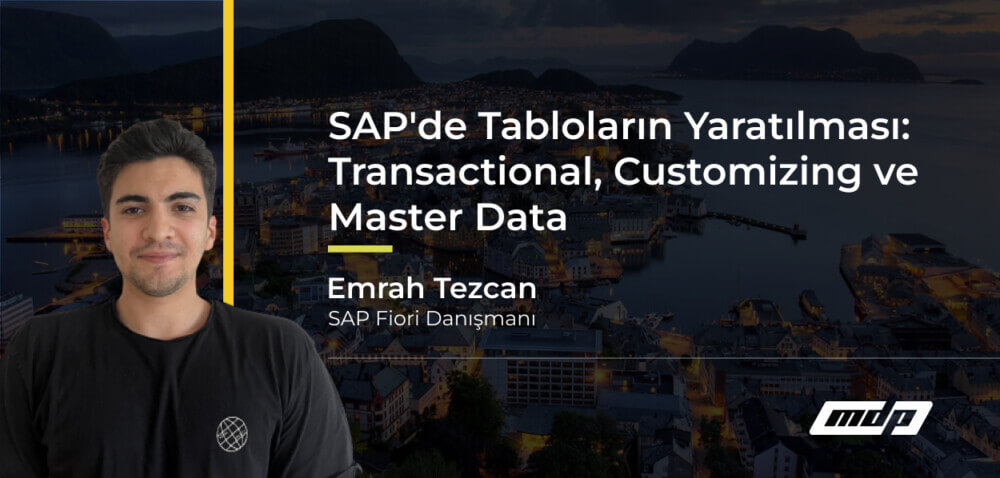 SAP'de Tabloların Yaratılması_ Transactional, Customizing ve Master Data 