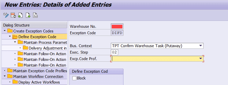 TPT Comfirm Warehouse Task (Putaway)