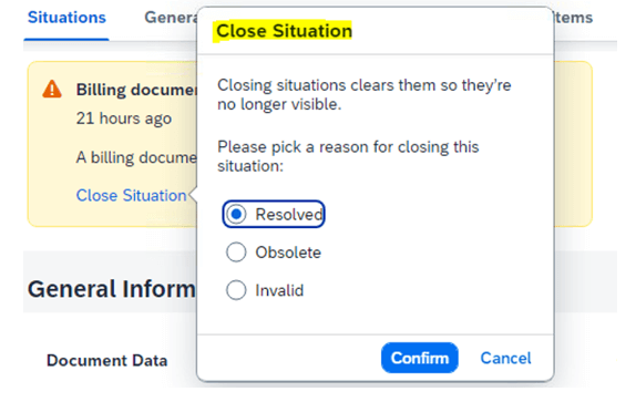 billing document not posted