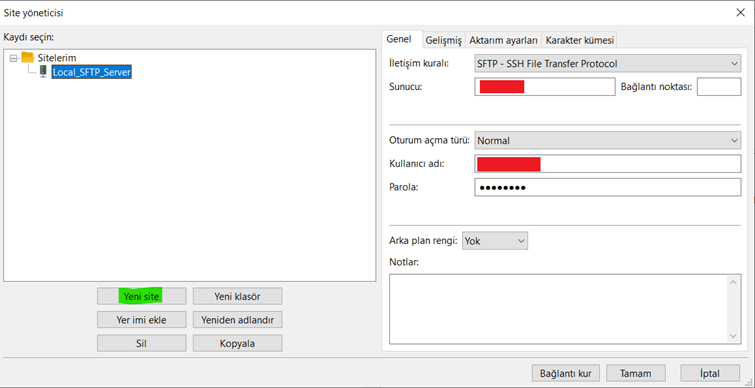 Integration Suite’de Cloud Connector ile SFTP Sunucusuna API Verisi Gönderme, yeni site ekle adımı