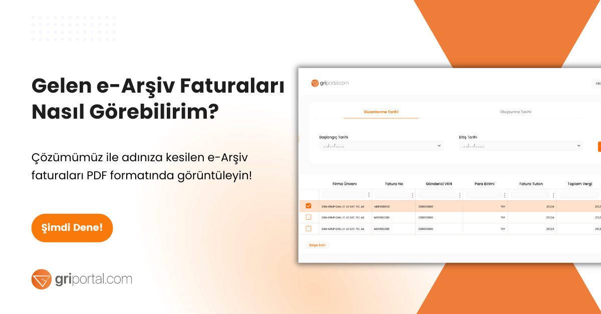 E-Arşiv Fatura Sorgulama