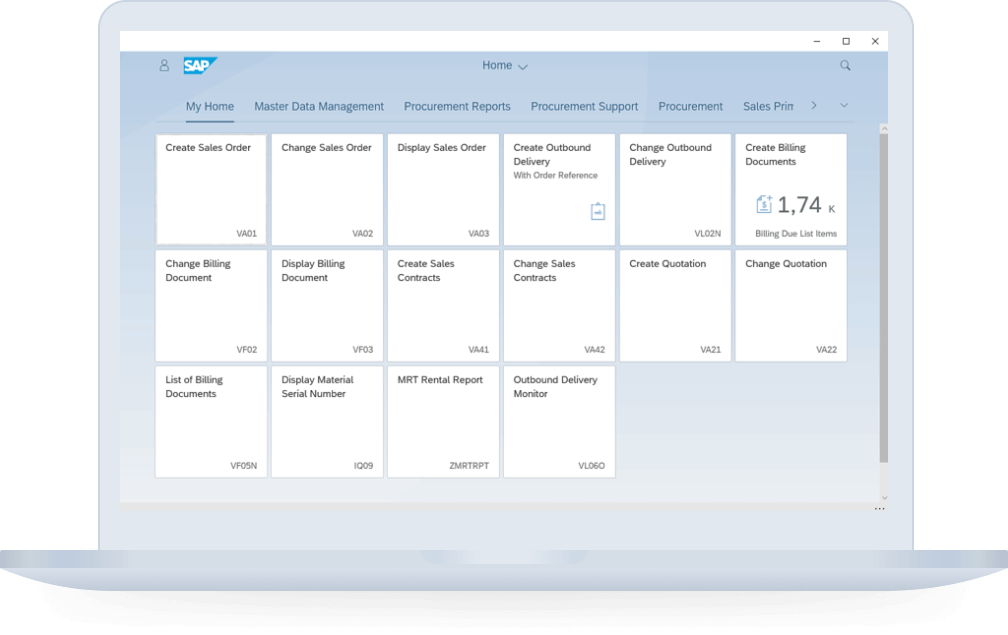 Fiori Client Sceen