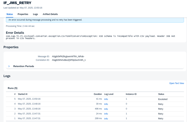 Message Monitor ile Retry Süreçlerini İzleme