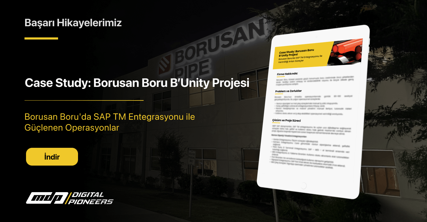 SAP TM Entegrasyonu - Borusan Boru Projesi