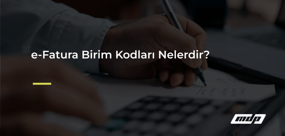 e-Fatura Birim Kodları Nelerdir_