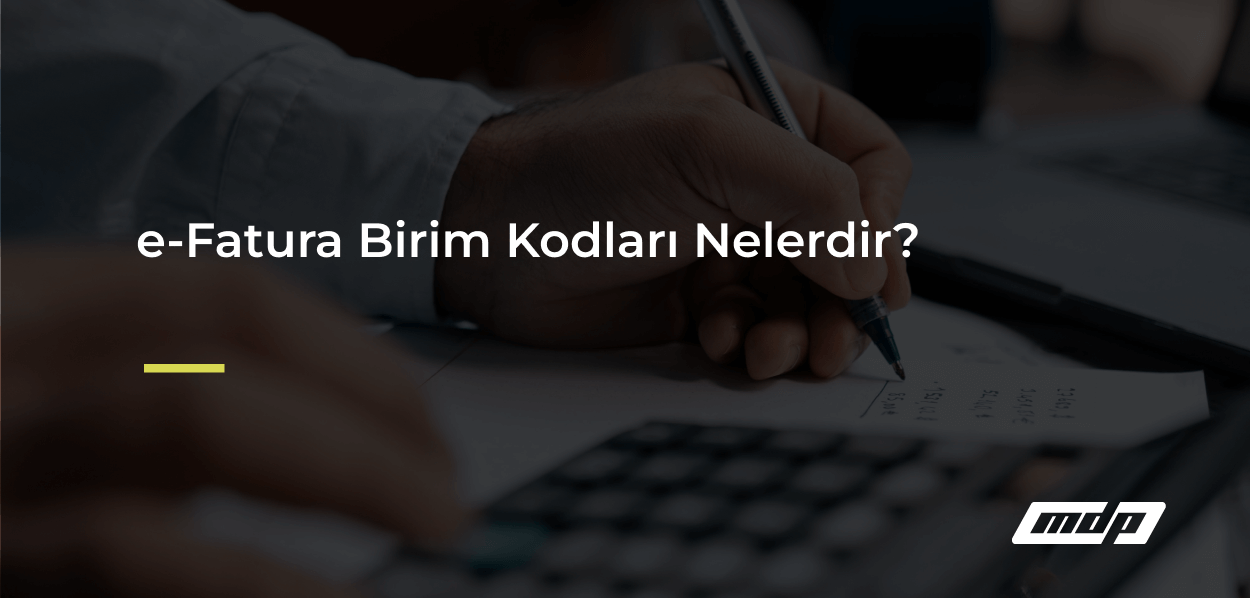 e-Fatura Birim Kodları Nelerdir_